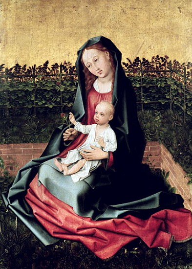 Virgin and Child in the Small Garden or, Virgin with a Rose Trellis, c.1470-72 von French School