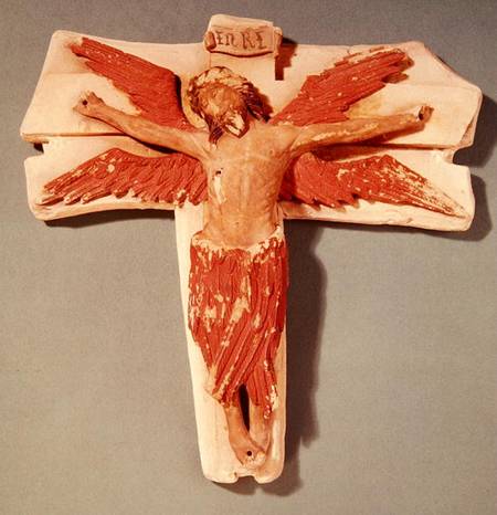 Winged Christ on the Cross von French School