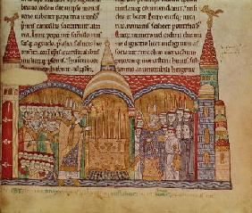 Ms Lat 17716 fol.91 The Consecration of the Church at Cluny by Pope Urban II (1042-99) in November 1 18th