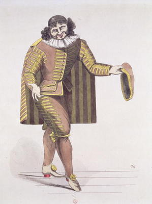 Sganarelle in 'L'Ecole des Maris' by Moliere, premiered 24th June 1661 at the Palais-Royal Theatre, von French School, (17th century)