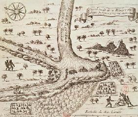 Confluence of the Niger, the Joto and the Senegal, illustration from 'Decouverte de l'Afrique' by J. 20th