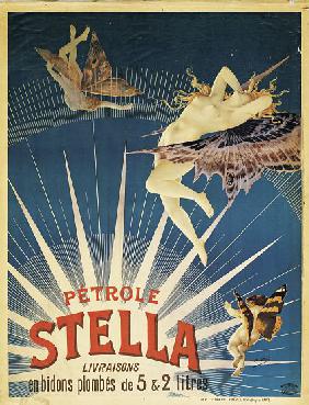 Poster advertising 'Stella' petrol 1897
