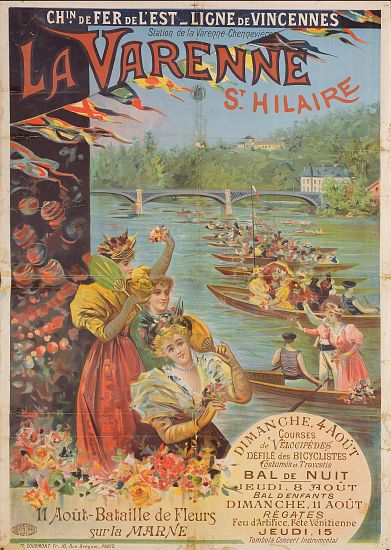 Poster advertising the Chemin de Fer de l'Est von French School, (19th century)