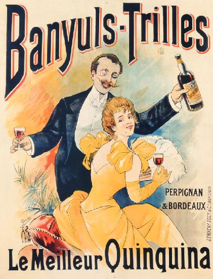 Poster advertising Banyuls-Trilles Quinquina c.1898