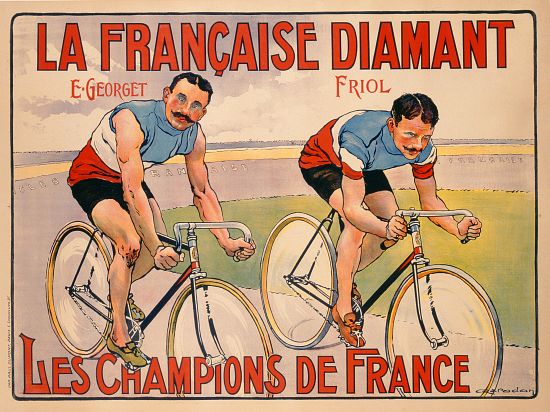 Poster advertising 'La Francaise Diamant' von French School, (20th century)