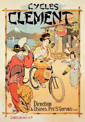 Poster advertising 'Cycles Clement', Pre Saint-Gervais