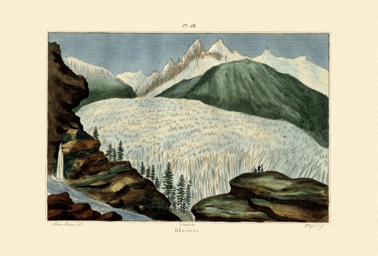 Glaciers von French School, (19th century)