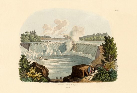 Niagara Falls von French School, (19th century)