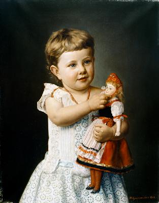 The Artist's Granddaughter, Olga Graupenstein 1888
