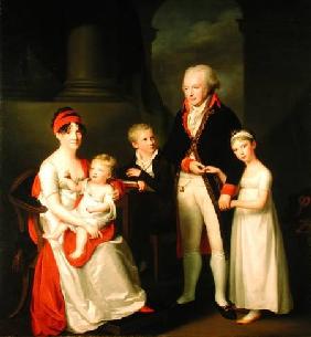 Marc Andre Souchay (1759-1814) and His Family c.1805