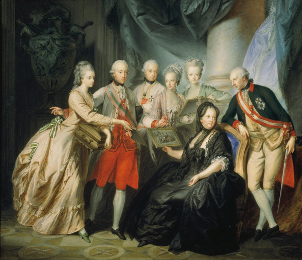 Maria Theresia,  Familienbild von Friedrich Heinrich Füger