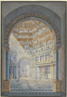 Das Innere des Baptisteriums S. Giovanni  in Florenz