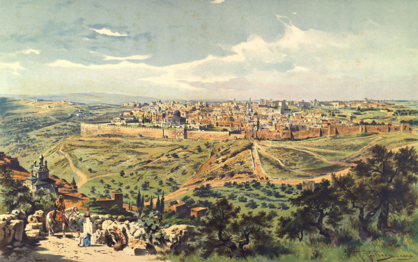Ansicht von Jerusalem von Friedrich Perlberg