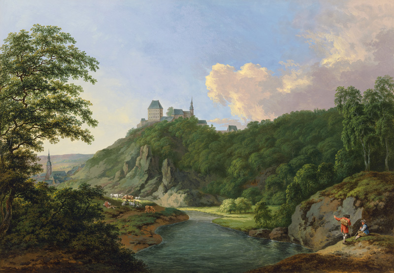 Schloß zu Hirschberg an der Saale im Voigtland von Friedrich Rauscher