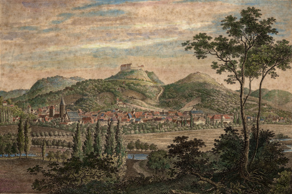 Eisenach mit Wartburg von Friedrich Rossmäßler
