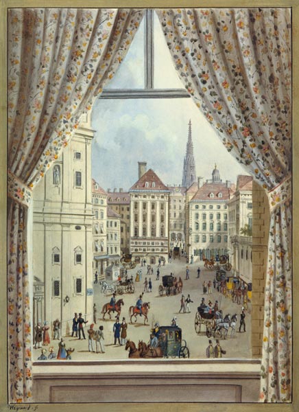View of the Freyung, Vienna von Friedrich Wigand