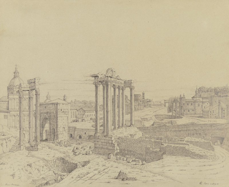 Das Forum Romanum von Friedrich Wilhelm Ludwig