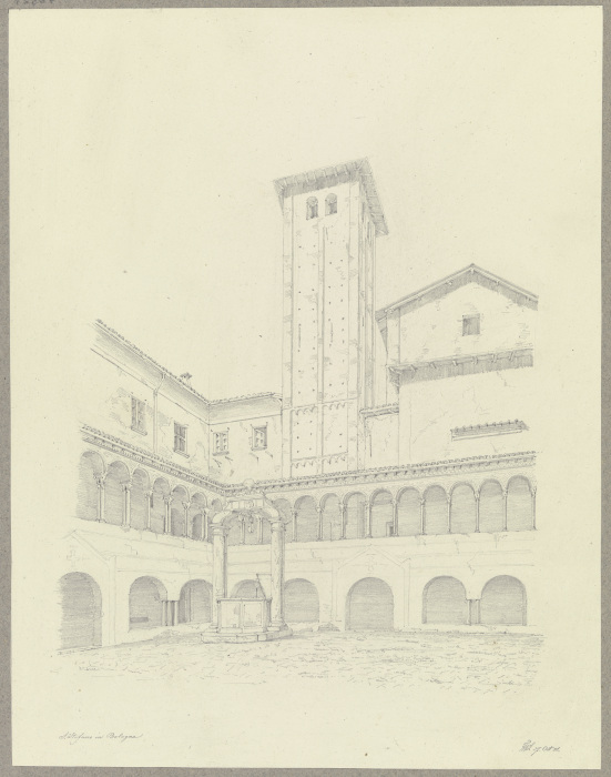 Der Kreuzgang von S. Stefano in Bologna von Friedrich Wilhelm Ludwig