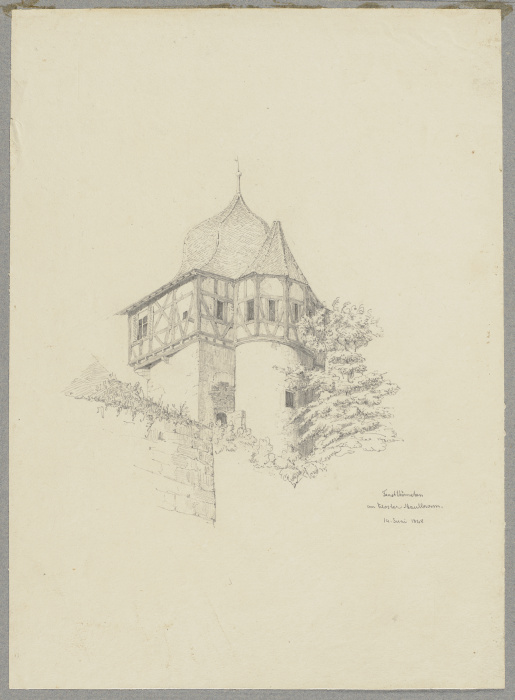 Fausttürmchen am Kloster Maulbronn von Friedrich Wilhelm Ludwig