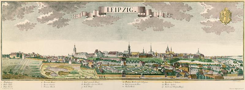 Leipzig, Stadtansicht von Friedrich Bernhard Werner
