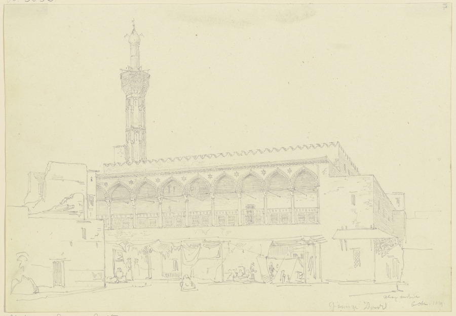 Die Attarin-Moschee in Alexandria von Friedrich Maximilian Hessemer