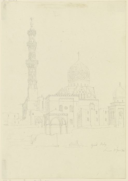 Die Moschee Gaid Bäy in Kairo von Friedrich Maximilian Hessemer