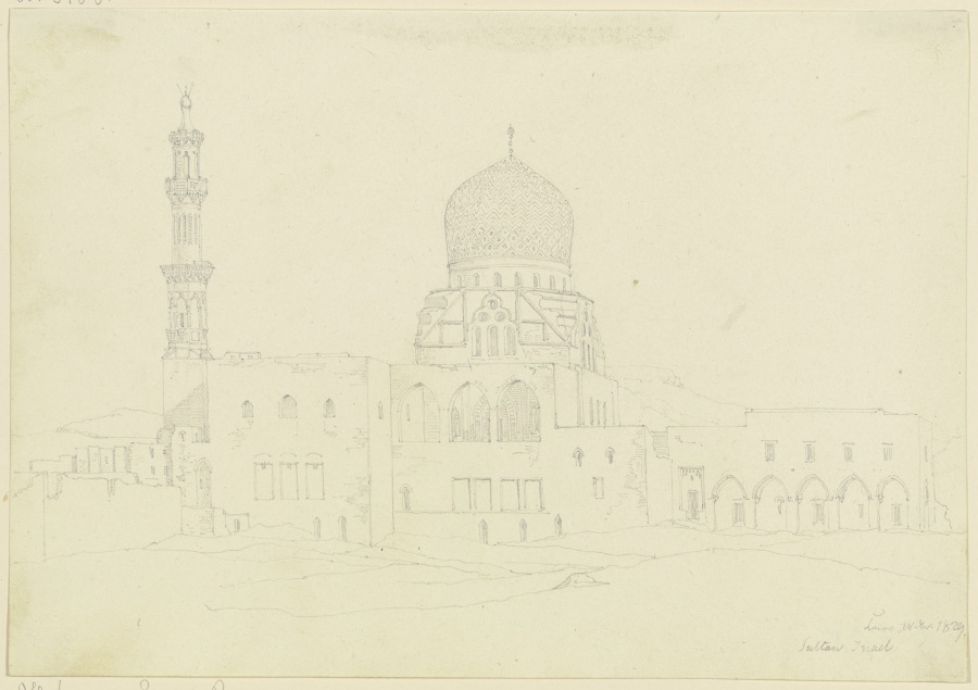 Moschee des Sultan Inael in Kairo von Friedrich Maximilian Hessemer