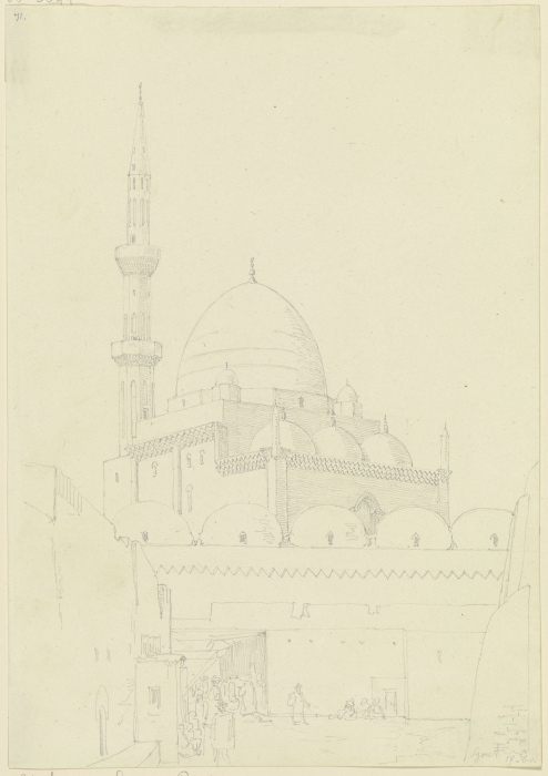 Moschee in Syout von Friedrich Maximilian Hessemer