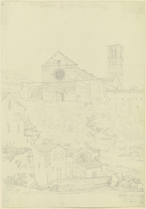 S. Chiara in Assisi von Friedrich Maximilian Hessemer