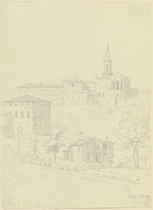 S. Pietro in Perugia von Friedrich Maximilian Hessemer