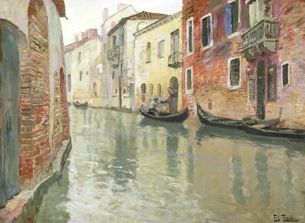 Ein venezianischer Kanal. von Frits Thaulow