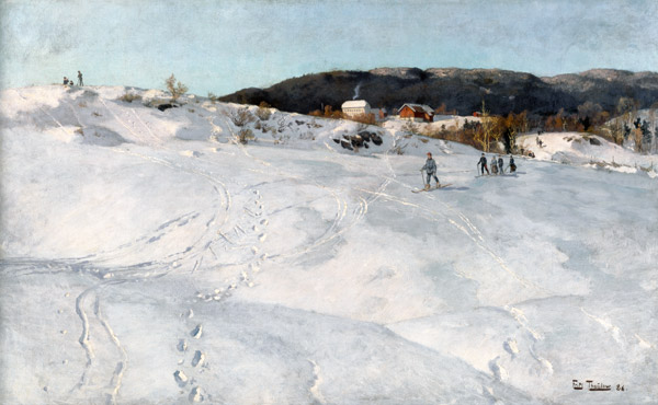 A Winter's Day in Norway von Frits Thaulow