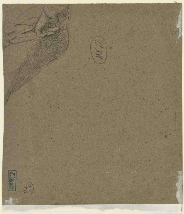 Sitzende Figur, mit in die Hüfte gestemmter Linken (Fragment) von Fritz Boehle