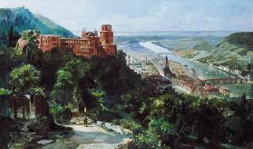 View of Heidelberg, c.1910 (oil on canvas) 