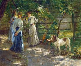 Die Töchter im Garten 1906