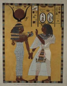 Illustration from the Tombs of the valley of the Kings of Thebes discovered 1820