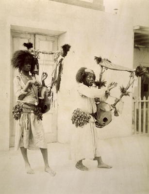 Nubian Musicians (sepia photo) von G. Lekegian