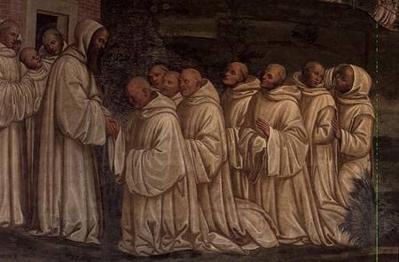 Benedictine Monks, from the Life of St. Benedict von G. Signorelli