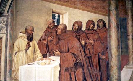Taking Communion, from the Life of St. Benedict von G. Signorelli
