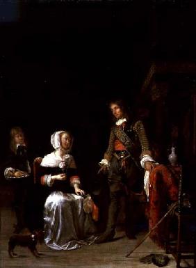 A Soldier Visiting a Young Lady 1653