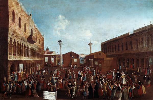 Charlatans in the Piazzetta San Marco, Venice von Gabriele Bella