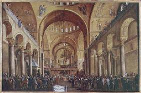 The Presentation of the New Doge to the People in the Basilica of San. Marco