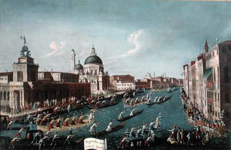 The Women's Regatta on the Grand Canal, Venice von Gabriele Bella