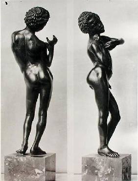 Back and side view of a young ethiopian slave, from Chalon-sur-Saone 1st centur
