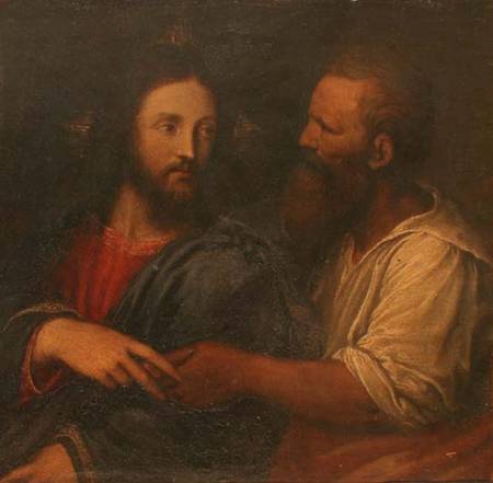Christ with the Tribute Money (panel) von Garofalo