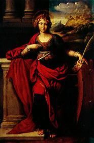 Die heilige Katharina von Alexandria. von Garofalo