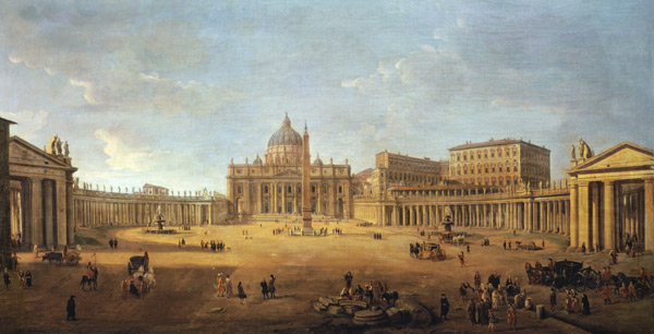 St. Peter's Basilica von Gaspar Adriaens van Wittel