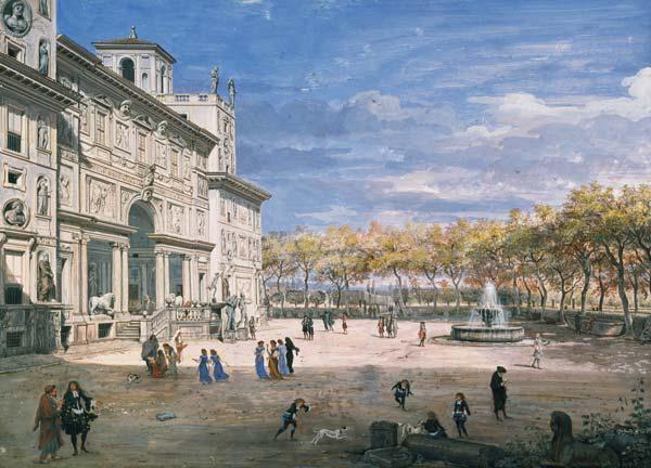 The Villa Medici, Rome 1685