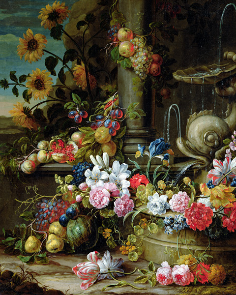 Still Life of Fruit and Flowers von Gaspar Peeter d.J Verbruggen
