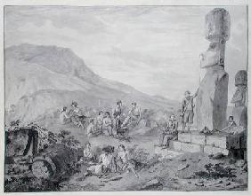 Islanders & Monuments of Easter Island 1786  &